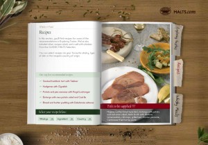 Diageo Whisky and Food recipe book